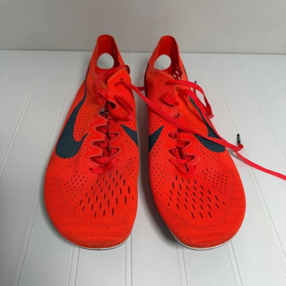 Nike Zoom Victory Elite 2 Men Sz 12 Track Spikes Red Orange Distance 835998-614 - Picture 2 of 7